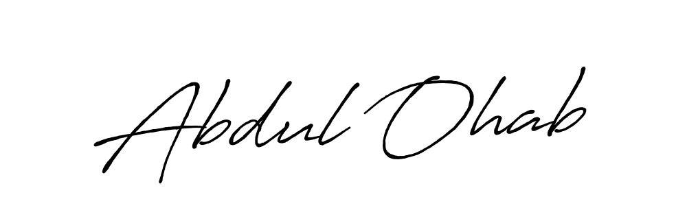 How to make Abdul Ohab signature? Antro_Vectra_Bolder is a professional autograph style. Create handwritten signature for Abdul Ohab name. Abdul Ohab signature style 7 images and pictures png