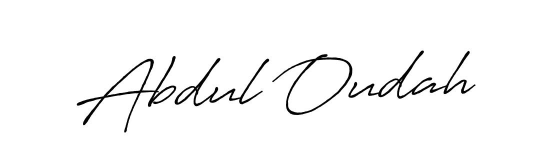 Abdul Oudah stylish signature style. Best Handwritten Sign (Antro_Vectra_Bolder) for my name. Handwritten Signature Collection Ideas for my name Abdul Oudah. Abdul Oudah signature style 7 images and pictures png