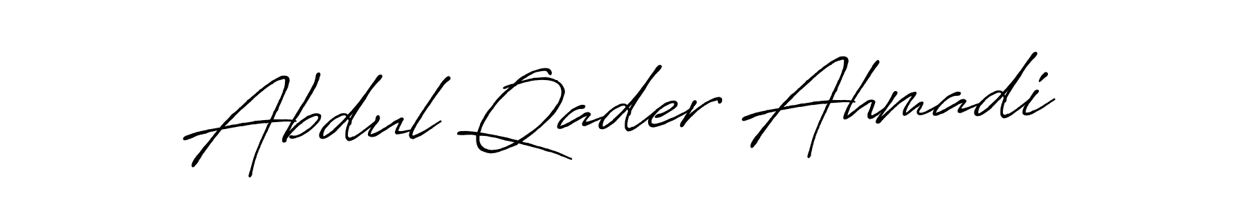 Make a beautiful signature design for name Abdul Qader Ahmadi. Use this online signature maker to create a handwritten signature for free. Abdul Qader Ahmadi signature style 7 images and pictures png