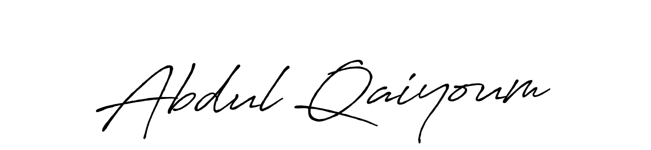 Design your own signature with our free online signature maker. With this signature software, you can create a handwritten (Antro_Vectra_Bolder) signature for name Abdul Qaiyoum. Abdul Qaiyoum signature style 7 images and pictures png