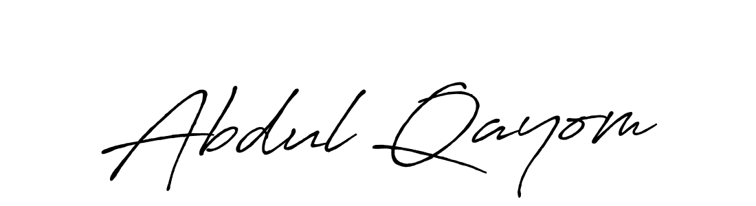 Make a beautiful signature design for name Abdul Qayom. With this signature (Antro_Vectra_Bolder) style, you can create a handwritten signature for free. Abdul Qayom signature style 7 images and pictures png
