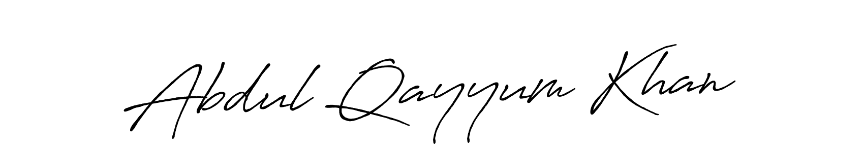 Antro_Vectra_Bolder is a professional signature style that is perfect for those who want to add a touch of class to their signature. It is also a great choice for those who want to make their signature more unique. Get Abdul Qayyum Khan name to fancy signature for free. Abdul Qayyum Khan signature style 7 images and pictures png