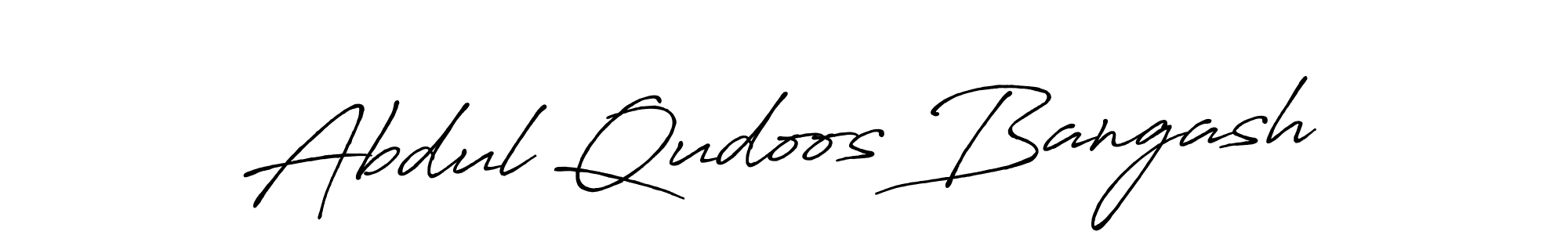 Also we have Abdul Qudoos Bangash name is the best signature style. Create professional handwritten signature collection using Antro_Vectra_Bolder autograph style. Abdul Qudoos Bangash signature style 7 images and pictures png