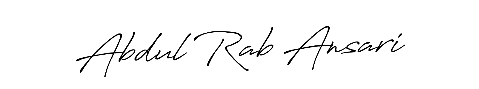 The best way (Antro_Vectra_Bolder) to make a short signature is to pick only two or three words in your name. The name Abdul Rab Ansari include a total of six letters. For converting this name. Abdul Rab Ansari signature style 7 images and pictures png