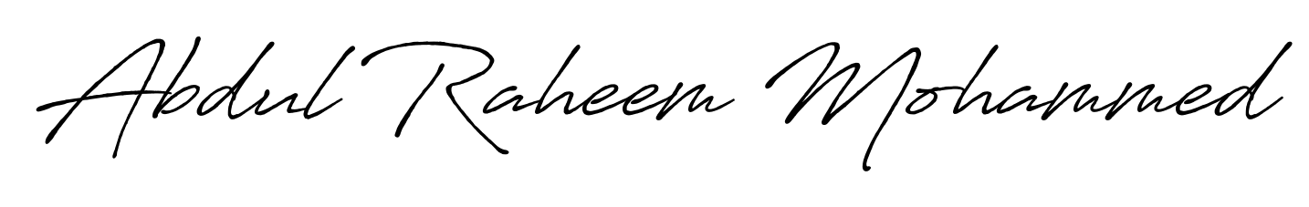 Make a beautiful signature design for name Abdul Raheem Mohammed. Use this online signature maker to create a handwritten signature for free. Abdul Raheem Mohammed signature style 7 images and pictures png