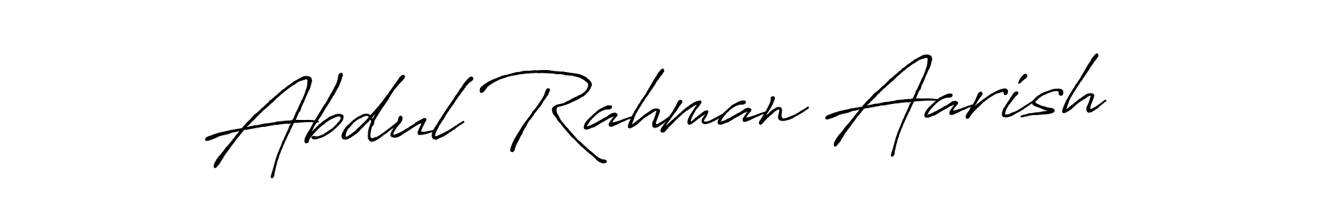 Also we have Abdul Rahman Aarish name is the best signature style. Create professional handwritten signature collection using Antro_Vectra_Bolder autograph style. Abdul Rahman Aarish signature style 7 images and pictures png