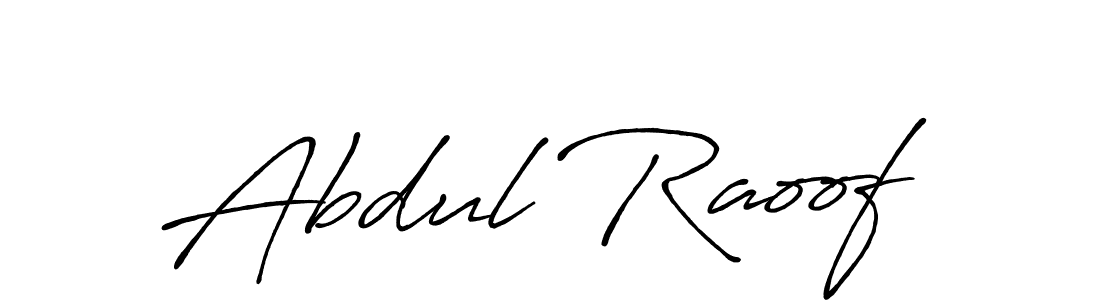 Abdul Raoof stylish signature style. Best Handwritten Sign (Antro_Vectra_Bolder) for my name. Handwritten Signature Collection Ideas for my name Abdul Raoof. Abdul Raoof signature style 7 images and pictures png