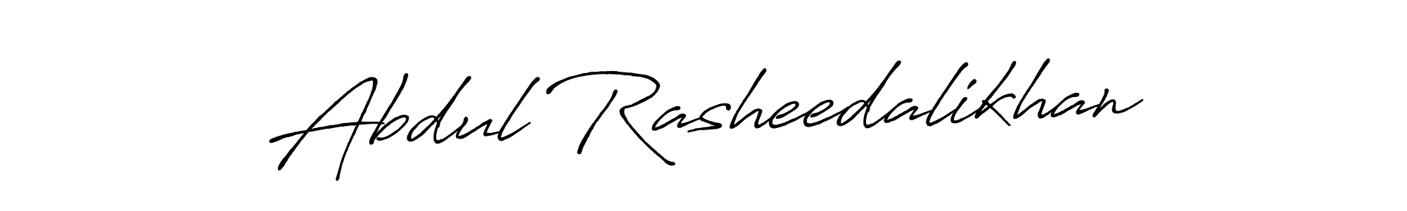 Design your own signature with our free online signature maker. With this signature software, you can create a handwritten (Antro_Vectra_Bolder) signature for name Abdul Rasheedalikhan. Abdul Rasheedalikhan signature style 7 images and pictures png