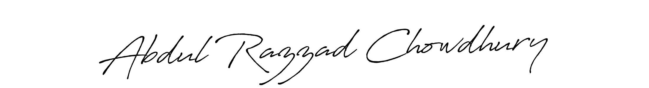 Create a beautiful signature design for name Abdul Razzad Chowdhury. With this signature (Antro_Vectra_Bolder) fonts, you can make a handwritten signature for free. Abdul Razzad Chowdhury signature style 7 images and pictures png