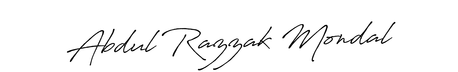 How to make Abdul Razzak Mondal name signature. Use Antro_Vectra_Bolder style for creating short signs online. This is the latest handwritten sign. Abdul Razzak Mondal signature style 7 images and pictures png
