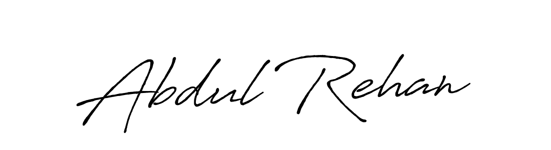 Design your own signature with our free online signature maker. With this signature software, you can create a handwritten (Antro_Vectra_Bolder) signature for name Abdul Rehan. Abdul Rehan signature style 7 images and pictures png