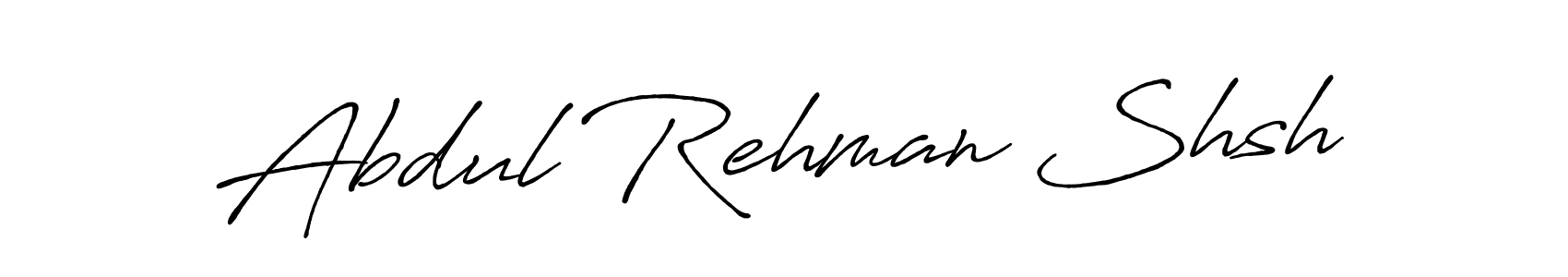 Abdul Rehman Shsh stylish signature style. Best Handwritten Sign (Antro_Vectra_Bolder) for my name. Handwritten Signature Collection Ideas for my name Abdul Rehman Shsh. Abdul Rehman Shsh signature style 7 images and pictures png