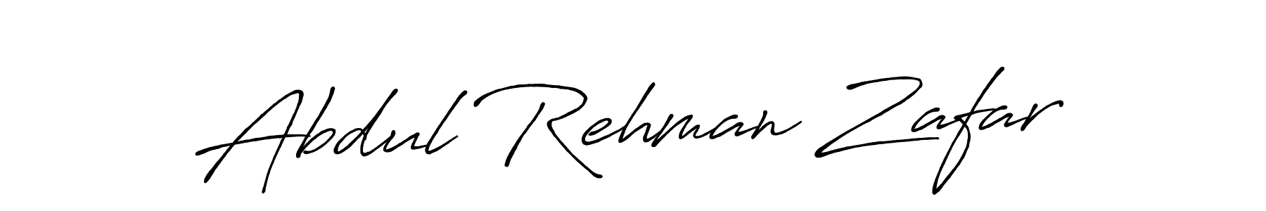 Create a beautiful signature design for name Abdul Rehman Zafar. With this signature (Antro_Vectra_Bolder) fonts, you can make a handwritten signature for free. Abdul Rehman Zafar signature style 7 images and pictures png