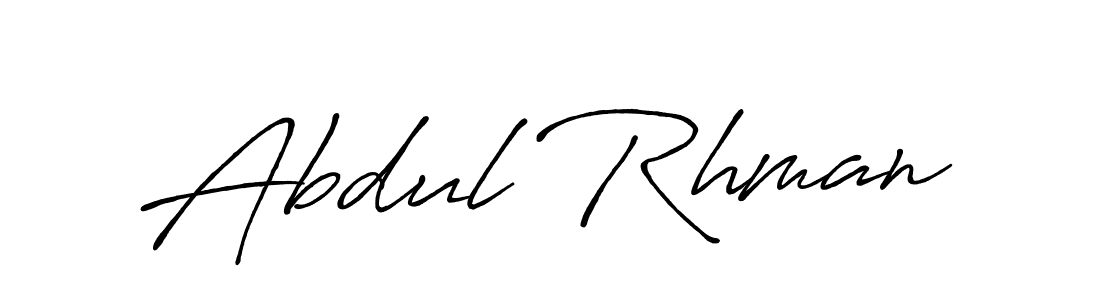 Also You can easily find your signature by using the search form. We will create Abdul Rhman name handwritten signature images for you free of cost using Antro_Vectra_Bolder sign style. Abdul Rhman signature style 7 images and pictures png