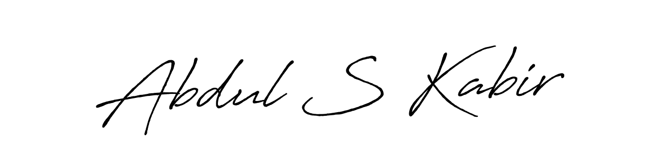 Antro_Vectra_Bolder is a professional signature style that is perfect for those who want to add a touch of class to their signature. It is also a great choice for those who want to make their signature more unique. Get Abdul S Kabir name to fancy signature for free. Abdul S Kabir signature style 7 images and pictures png