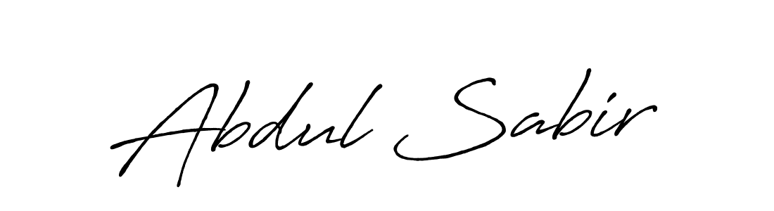 How to make Abdul Sabir name signature. Use Antro_Vectra_Bolder style for creating short signs online. This is the latest handwritten sign. Abdul Sabir signature style 7 images and pictures png