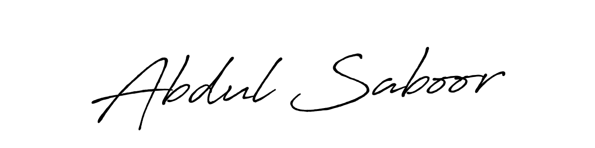 Abdul Saboor stylish signature style. Best Handwritten Sign (Antro_Vectra_Bolder) for my name. Handwritten Signature Collection Ideas for my name Abdul Saboor. Abdul Saboor signature style 7 images and pictures png