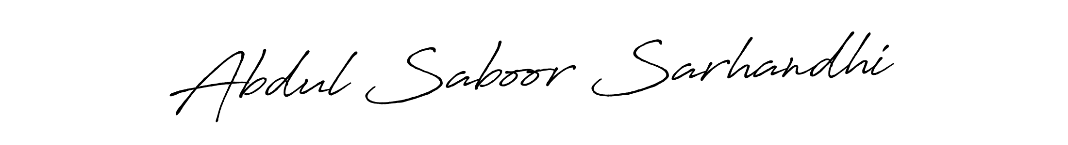 Make a beautiful signature design for name Abdul Saboor Sarhandhi. With this signature (Antro_Vectra_Bolder) style, you can create a handwritten signature for free. Abdul Saboor Sarhandhi signature style 7 images and pictures png