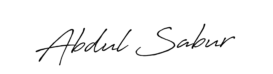 Abdul Sabur stylish signature style. Best Handwritten Sign (Antro_Vectra_Bolder) for my name. Handwritten Signature Collection Ideas for my name Abdul Sabur. Abdul Sabur signature style 7 images and pictures png