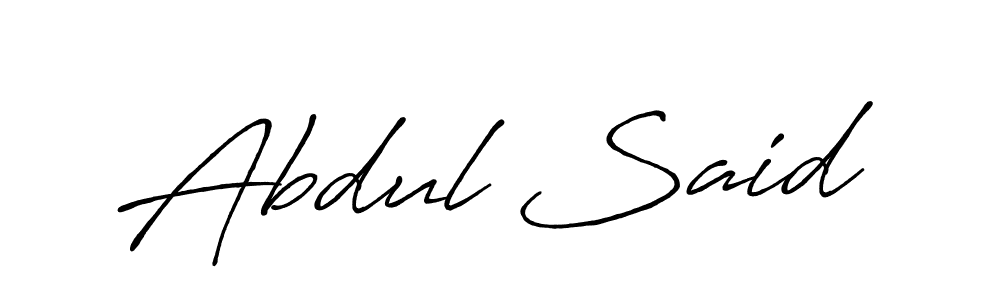 Abdul Said stylish signature style. Best Handwritten Sign (Antro_Vectra_Bolder) for my name. Handwritten Signature Collection Ideas for my name Abdul Said. Abdul Said signature style 7 images and pictures png