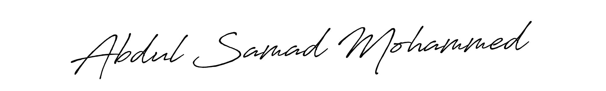 Create a beautiful signature design for name Abdul Samad Mohammed. With this signature (Antro_Vectra_Bolder) fonts, you can make a handwritten signature for free. Abdul Samad Mohammed signature style 7 images and pictures png