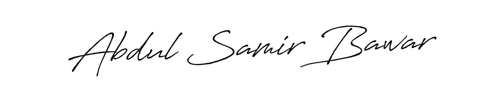 Abdul Samir Bawar stylish signature style. Best Handwritten Sign (Antro_Vectra_Bolder) for my name. Handwritten Signature Collection Ideas for my name Abdul Samir Bawar. Abdul Samir Bawar signature style 7 images and pictures png