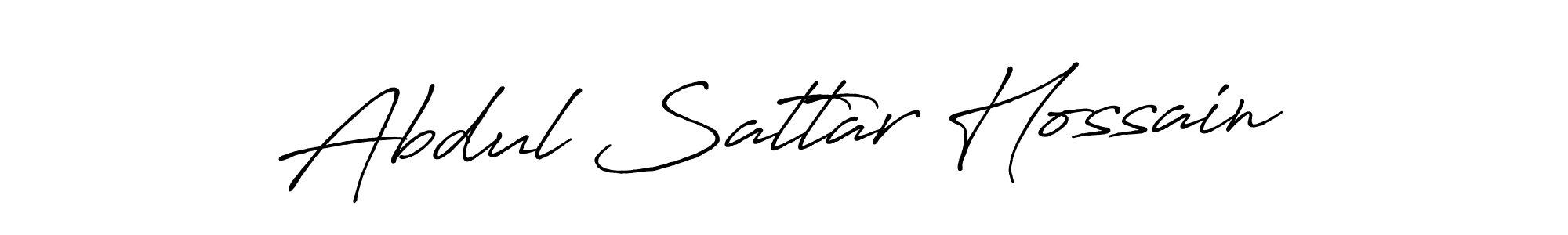 Make a beautiful signature design for name Abdul Sattar Hossain. With this signature (Antro_Vectra_Bolder) style, you can create a handwritten signature for free. Abdul Sattar Hossain signature style 7 images and pictures png