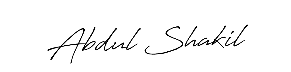 Use a signature maker to create a handwritten signature online. With this signature software, you can design (Antro_Vectra_Bolder) your own signature for name Abdul Shakil. Abdul Shakil signature style 7 images and pictures png