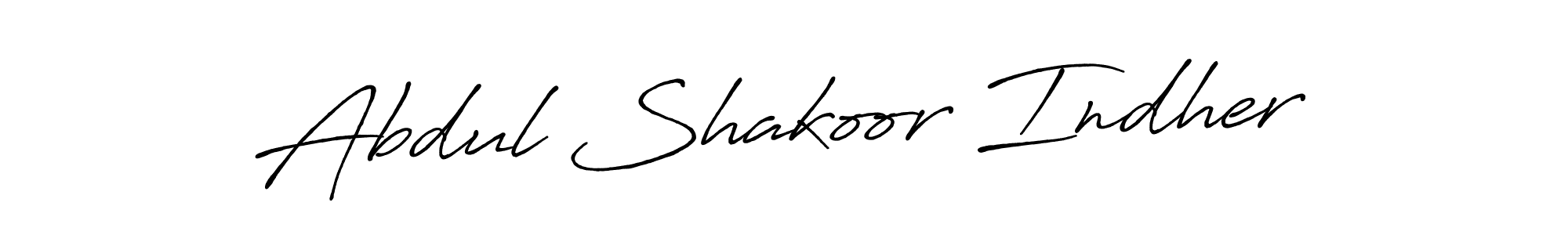 Also You can easily find your signature by using the search form. We will create Abdul Shakoor Indher name handwritten signature images for you free of cost using Antro_Vectra_Bolder sign style. Abdul Shakoor Indher signature style 7 images and pictures png