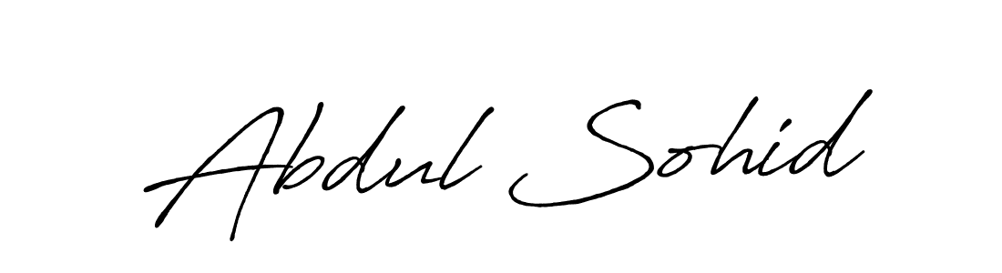 Also You can easily find your signature by using the search form. We will create Abdul Sohid name handwritten signature images for you free of cost using Antro_Vectra_Bolder sign style. Abdul Sohid signature style 7 images and pictures png