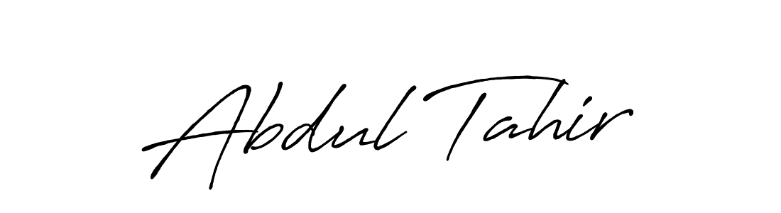 Also You can easily find your signature by using the search form. We will create Abdul Tahir name handwritten signature images for you free of cost using Antro_Vectra_Bolder sign style. Abdul Tahir signature style 7 images and pictures png