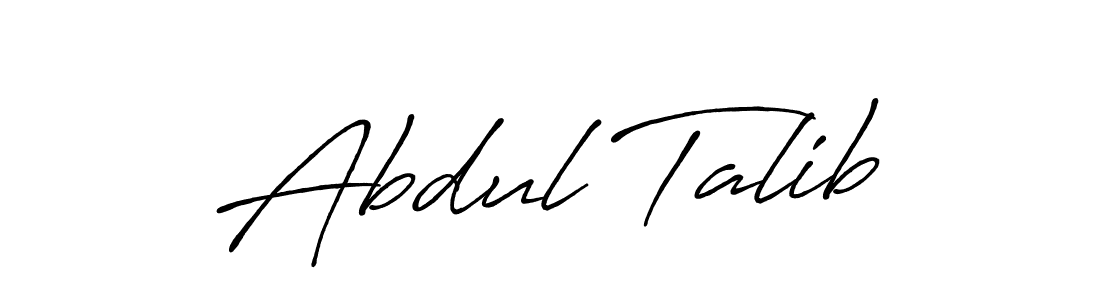 Make a beautiful signature design for name Abdul Talib. With this signature (Antro_Vectra_Bolder) style, you can create a handwritten signature for free. Abdul Talib signature style 7 images and pictures png