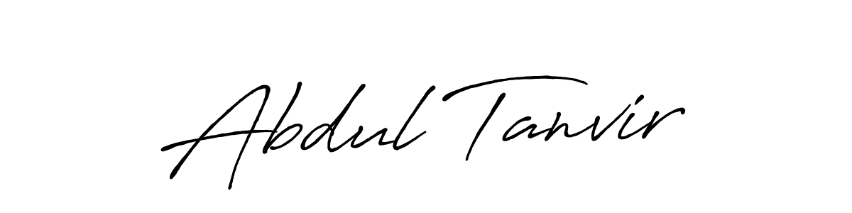 Create a beautiful signature design for name Abdul Tanvir. With this signature (Antro_Vectra_Bolder) fonts, you can make a handwritten signature for free. Abdul Tanvir signature style 7 images and pictures png