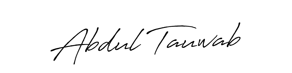 Create a beautiful signature design for name Abdul Tauwab. With this signature (Antro_Vectra_Bolder) fonts, you can make a handwritten signature for free. Abdul Tauwab signature style 7 images and pictures png