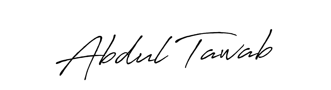 Design your own signature with our free online signature maker. With this signature software, you can create a handwritten (Antro_Vectra_Bolder) signature for name Abdul Tawab. Abdul Tawab signature style 7 images and pictures png