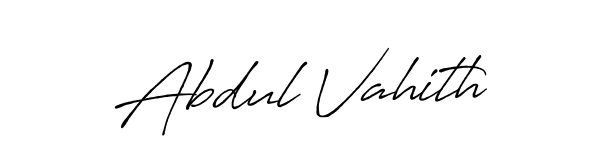 It looks lik you need a new signature style for name Abdul Vahith. Design unique handwritten (Antro_Vectra_Bolder) signature with our free signature maker in just a few clicks. Abdul Vahith signature style 7 images and pictures png