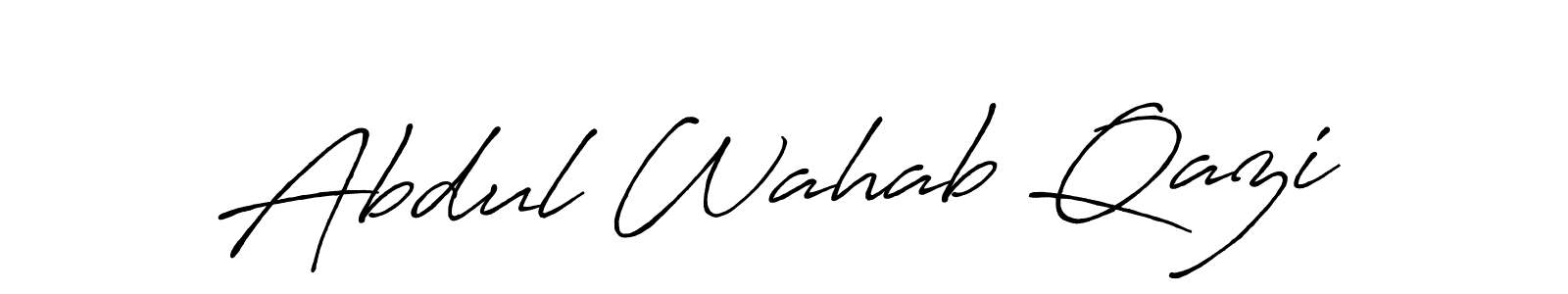 if you are searching for the best signature style for your name Abdul Wahab Qazi. so please give up your signature search. here we have designed multiple signature styles  using Antro_Vectra_Bolder. Abdul Wahab Qazi signature style 7 images and pictures png