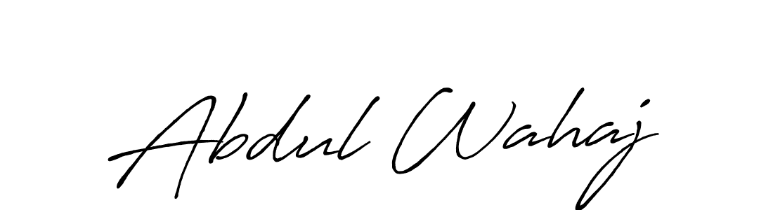 Once you've used our free online signature maker to create your best signature Antro_Vectra_Bolder style, it's time to enjoy all of the benefits that Abdul Wahaj name signing documents. Abdul Wahaj signature style 7 images and pictures png