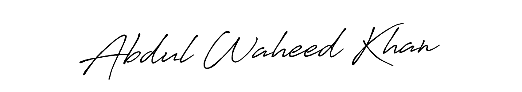 Abdul Waheed Khan stylish signature style. Best Handwritten Sign (Antro_Vectra_Bolder) for my name. Handwritten Signature Collection Ideas for my name Abdul Waheed Khan. Abdul Waheed Khan signature style 7 images and pictures png