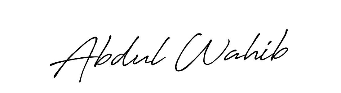 Make a beautiful signature design for name Abdul Wahib. Use this online signature maker to create a handwritten signature for free. Abdul Wahib signature style 7 images and pictures png