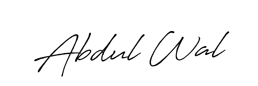 Similarly Antro_Vectra_Bolder is the best handwritten signature design. Signature creator online .You can use it as an online autograph creator for name Abdul Wal. Abdul Wal signature style 7 images and pictures png