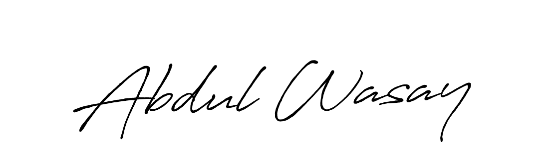 Also You can easily find your signature by using the search form. We will create Abdul Wasay name handwritten signature images for you free of cost using Antro_Vectra_Bolder sign style. Abdul Wasay signature style 7 images and pictures png