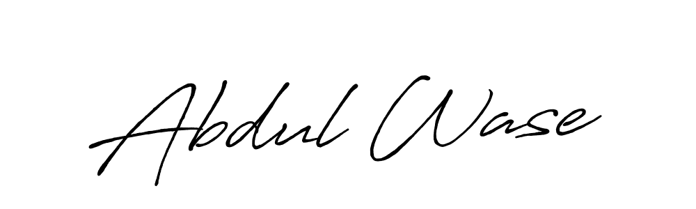 Also You can easily find your signature by using the search form. We will create Abdul Wase name handwritten signature images for you free of cost using Antro_Vectra_Bolder sign style. Abdul Wase signature style 7 images and pictures png