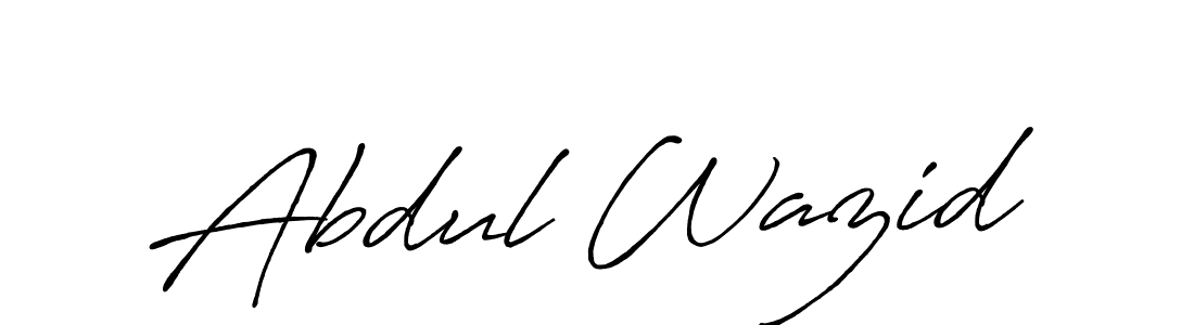 The best way (Antro_Vectra_Bolder) to make a short signature is to pick only two or three words in your name. The name Abdul Wazid include a total of six letters. For converting this name. Abdul Wazid signature style 7 images and pictures png