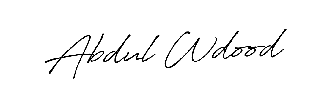 This is the best signature style for the Abdul Wdood name. Also you like these signature font (Antro_Vectra_Bolder). Mix name signature. Abdul Wdood signature style 7 images and pictures png