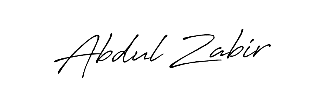 Make a beautiful signature design for name Abdul Zabir. With this signature (Antro_Vectra_Bolder) style, you can create a handwritten signature for free. Abdul Zabir signature style 7 images and pictures png