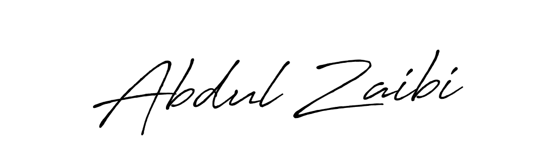 How to make Abdul Zaibi signature? Antro_Vectra_Bolder is a professional autograph style. Create handwritten signature for Abdul Zaibi name. Abdul Zaibi signature style 7 images and pictures png