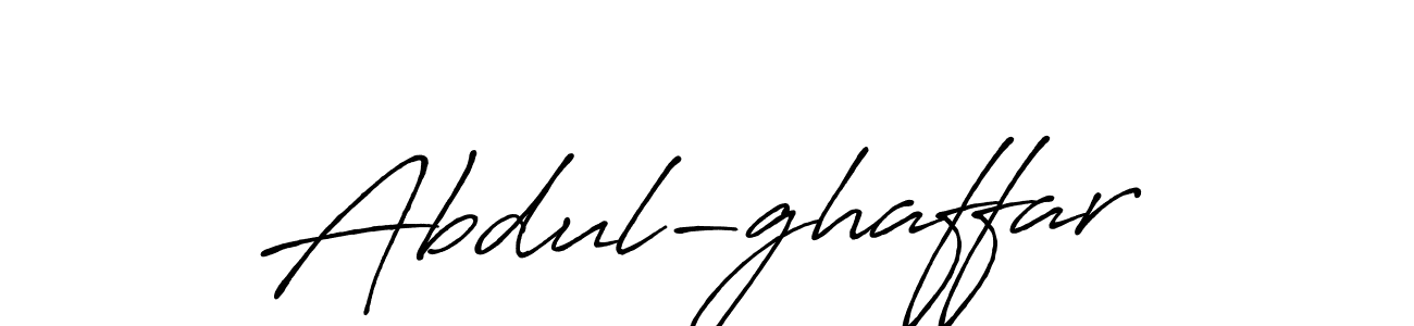 Create a beautiful signature design for name Abdul-ghaffar. With this signature (Antro_Vectra_Bolder) fonts, you can make a handwritten signature for free. Abdul-ghaffar signature style 7 images and pictures png