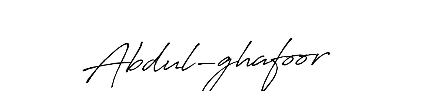 Make a beautiful signature design for name Abdul-ghafoor . With this signature (Antro_Vectra_Bolder) style, you can create a handwritten signature for free. Abdul-ghafoor  signature style 7 images and pictures png