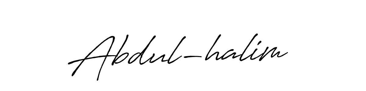 Design your own signature with our free online signature maker. With this signature software, you can create a handwritten (Antro_Vectra_Bolder) signature for name Abdul-halim . Abdul-halim  signature style 7 images and pictures png